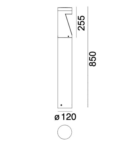 Kontrola Oppland Wood Light Post 2361 Grafit 7016 Norlys.