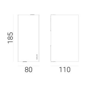 LILLEHAMMER 5031BL venkovní nástěnné svítidlo černé 4W 4000K - NORLYS. small 5