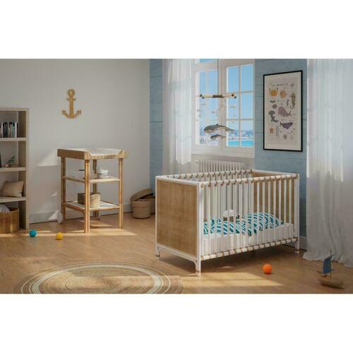 Kontrola Postel Nemo Evolutive z ratanu 60 x 120 - Neige