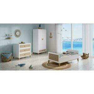 Nami Evolutive Postel z ratanu 70 x 140 - Neige small 11