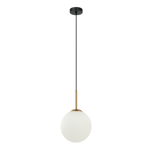 Kontrola Závěsná lampa Italux Deore hnědá sklo E27 PND-5578-1S-BRO-BK