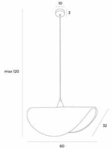 Závěsná lampa Max Light KOSHI P0498 černá ratan 60 cm boho small 4