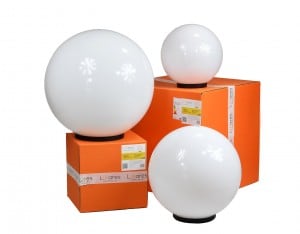 Sada 3 zahradních kulových svítidel – LUNA BALLS 40, 50, 60 cm  LED E27  UV small 0