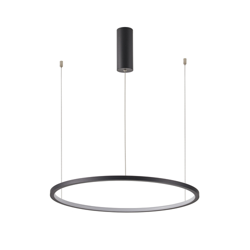 Kontrola Závěsné LED svítidlo Italux Vinola černé 60 cm, 3000K/4000K, stmívatelné PND-56135B-060RPP-BK-3KS4K-TRDIMM