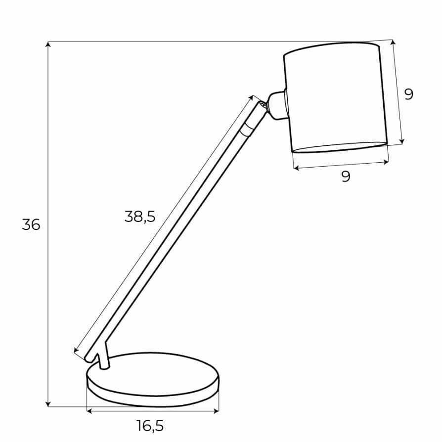 Náhled Stolní lampa Max Light Laxer T0051 černá 35 cm Stolní lampa Max Light Laxer T0051 černá 35 cm