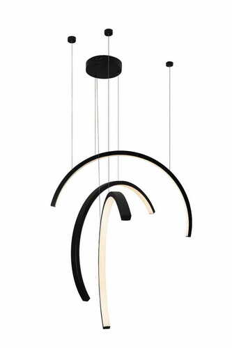 Kontrola Závěsné svítidlo Max Light Trio Arc P0507 černé matné LED 63W 80 cm