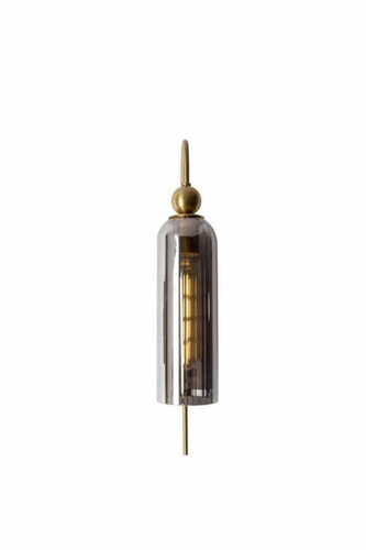 Kontrola Nástěnné svítidlo Max Light Campanila W0333 mosazné kouřové sklo E27