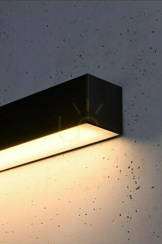 Kontrola Nástěnné svítidlo PINNE 200 černé LED 3000K Thoro