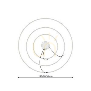 Lustr RIO 3 55/78/110 bílá LED 4000K Thoro small 4
