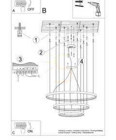Lustr RIO 3 55/78/110 černá LED 4000K Thoro small 5