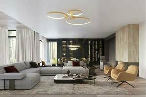 Stropní svítidlo RIO 55 golden LED 4000K Thoro small 13