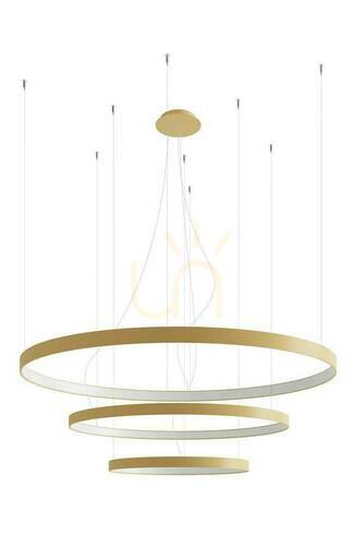 Kontrola Lustr RIO 3 55/78/110 zlatý LED 4000K Thoro