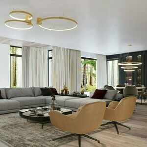 Stropní svítidlo RIO 55 golden LED 3000K Thoro small 12
