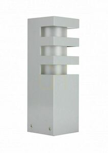 Venkovní sloupkové světlo SU-MA RADO 3 AL stříbrné 25 cm RADO 3 AL small 0