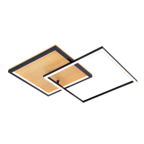 Kontrola Plafon Italux Noris LED černý 28W 60 cm PLF-82738-28W-WO