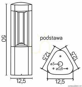 Venkovní sloupkové světlo SU-MA FAN GL 11204 tmavě šedé 50 cm LED 11 W 4 Venkovní sloupkové světlo SU-MA FAN GL 11204 tmavě šedé 50 cm LED 11 W small 4