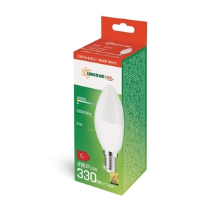 LED svíčka E14 230 V 4 W Ww spektrum small 1