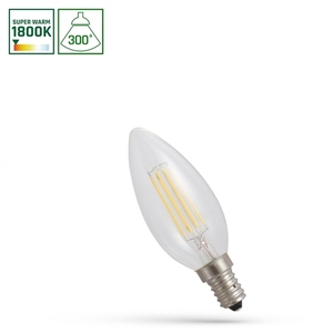 LED svíčka E14 230 V 4 W Cog 1800 K Clear Spectrum 0 LED svíčka E14 230 V 4 W Cog 1800 K Clear Spectrum small 0