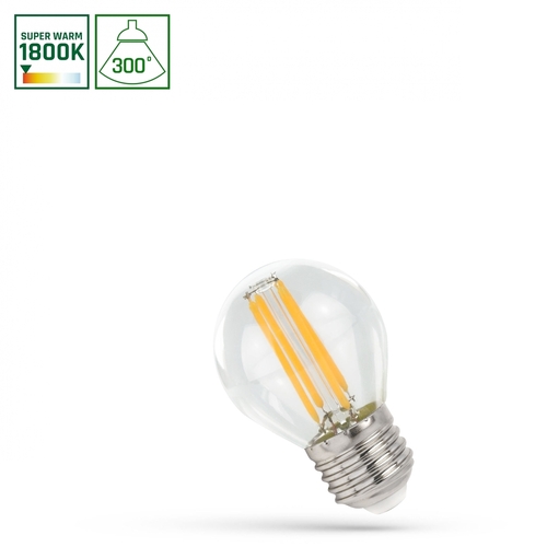 Kontrola Led koule E27 230 V 6 W Cog 1800 K Clear Spectrum