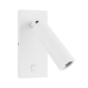 Madara Slim Mr11 Switch Nástěnné svítidlo 230 V Ip20 38x95 + základna140x60x25 Bílá s vypínačem small 2
