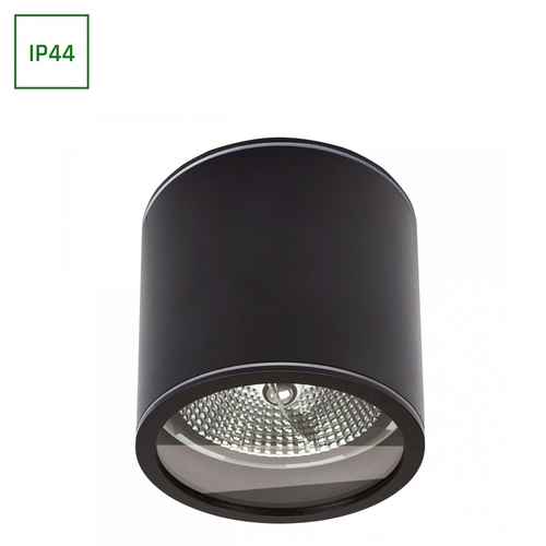 Kontrola Chloe Ar111 Povrchová montáž Gu10 250 V Ip44 118x114mm černá kulatá