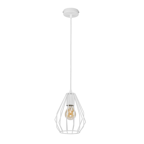 Kontrola Brilantní bílá závěsná lampa 1 Pł M