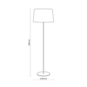 Bílá stojací lampa Maja 1 Pł small 4