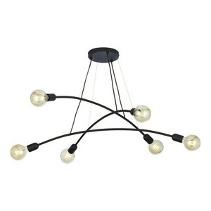 Černá závěsná lampa Helix 6 Pł small 0