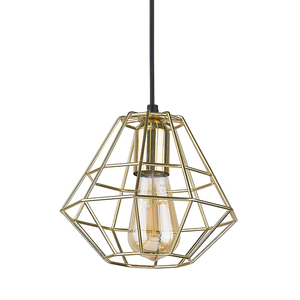 Diamantová zlatá závěsná lampa 1 Pł small 1