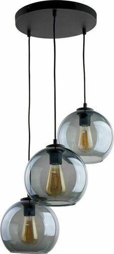 Kontrola Závěsná lampa Cubus Graphite 3 Pł Kolo.