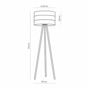 Černá stojací lampa Tago 1 Pł small 3