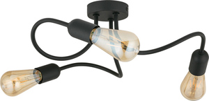 Stropní svítidlo Wave Black 3 Pł E27 small 0