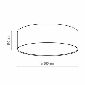 Dětská růžová stropní lampa Rondo 4 Pł. small 2