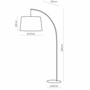 Závěsná černá stojací lampa 1 Pł. small 3