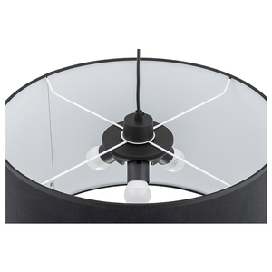 Černá závěsná lampa Rondo 3 Pł small 3