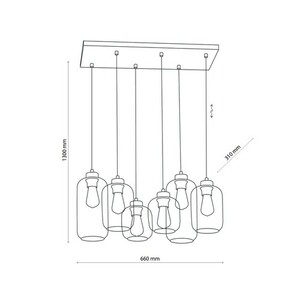 Marco Zelená závěsná lampa 6 Pł small 5
