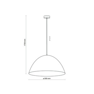 Faro New White L závěsná lampa 1 Pł small 3