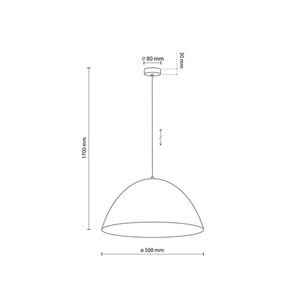 Faro New Black L Pendant Lamp 1 Pł small 3