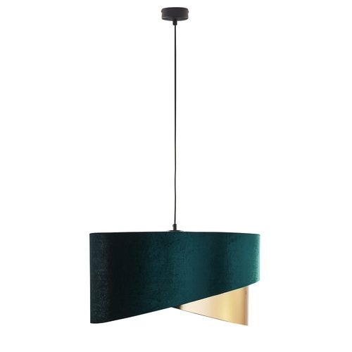 Kontrola Závěsné svítidlo Tercino Green/Gold 3 Plate Beveled 500