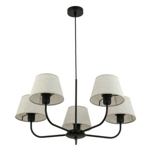 Lněná závěsná lampa Chicago 5 Pł. small 15