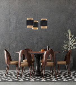 Boho černá závěsná lampa 3 Pł small 2