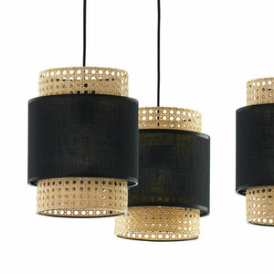 Boho černá závěsná lampa 3 Pł small 4