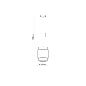 Boho černá závěsná lampa 1 Pl 200 small 3