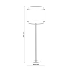 Černá stojací lampa Boho1 Pł small 3