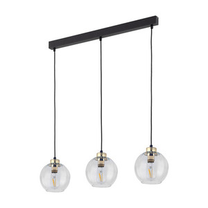 Průhledná závěsná lampa Devi 3 Pł Strip. small 0