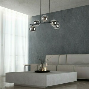 Černá závěsná lampa Estera 5 Pł small 2