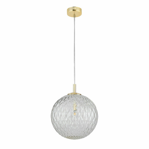 Kontrola Zlatá závěsná lampa Cadix 1 Pł 300