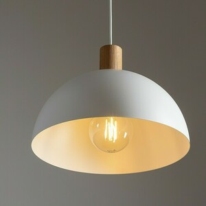 Oslo White Pendant Lamp 1 Pł small 3