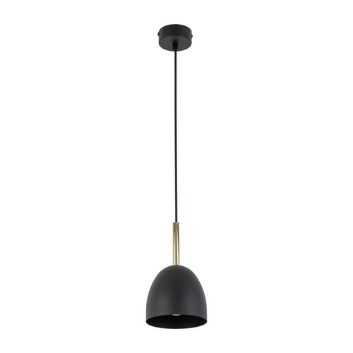 Kontrola Černá závěsná lampa Nord 1 Pł