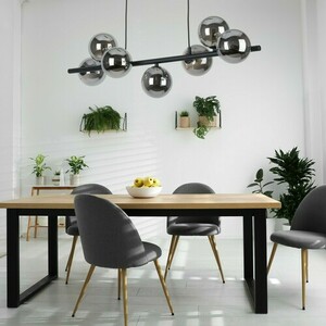 Černá závěsná lampa Estera 7 Pł small 1